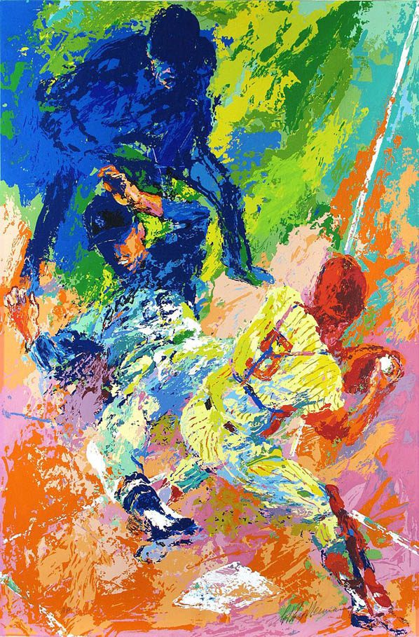 Leroy Neiman Sliding Home